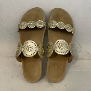 Jack Rogers Lauren Comfort Sandal - 8 - Platinum